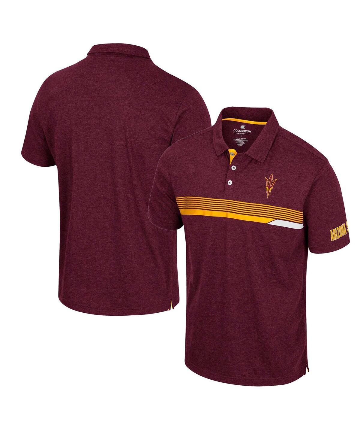 Mens Colosseum Maroon Arizona State Sun Devils No Problemo Polo Shirt Product Image