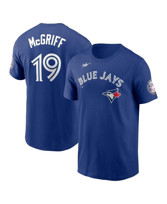 Mens Nike Fred McGriff Royal Toronto Blue Jays Name and Number Hall of Fame T-shirt Product Image