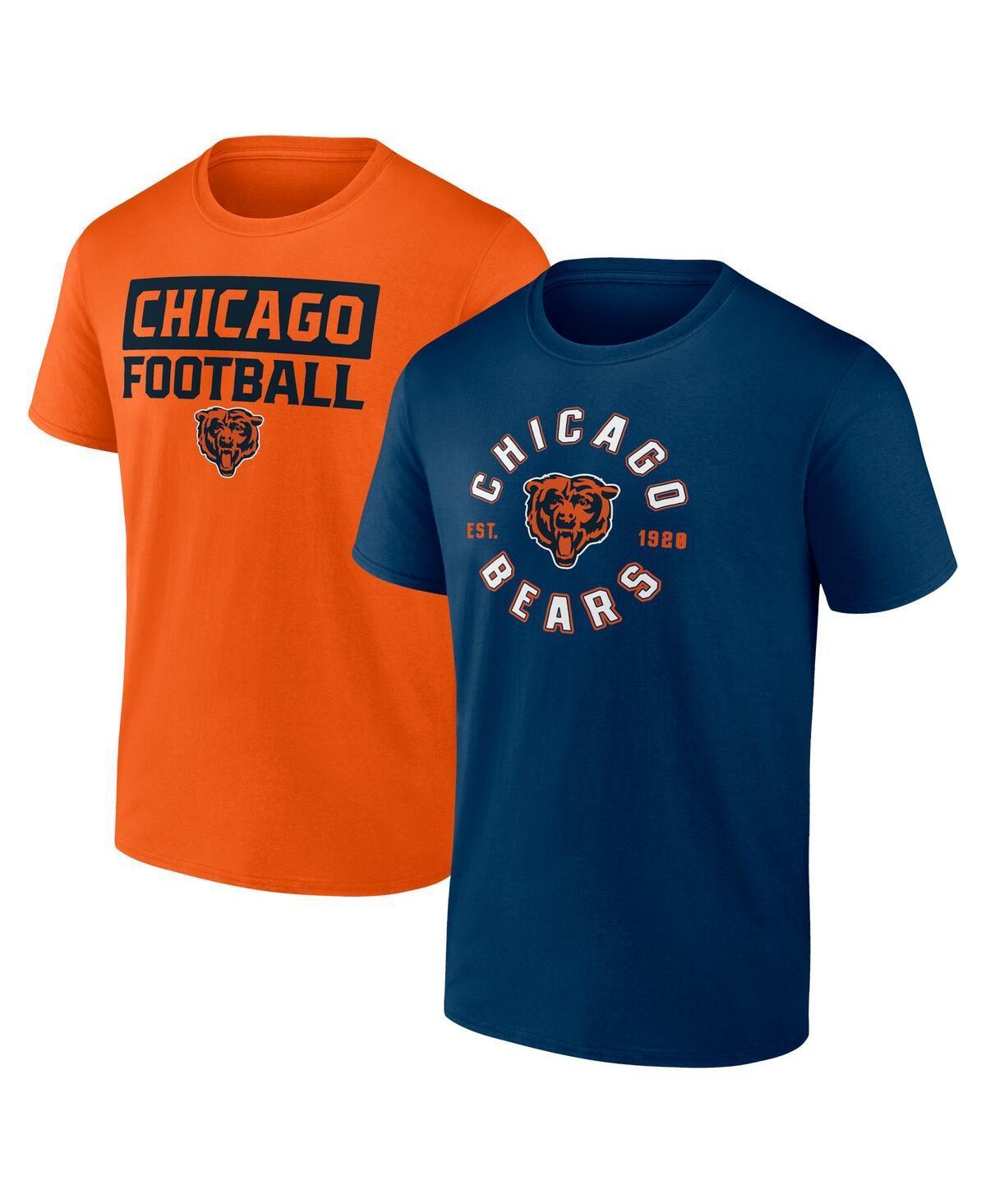 Mens Fanatics Branded Chicago Bears Serve T-Shirt Combo Pack Blue Product Image