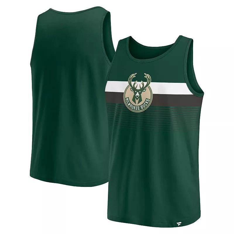 Mens Fanatics Hunter Green Milwaukee Bucks Wild Game Tank Top Product Image