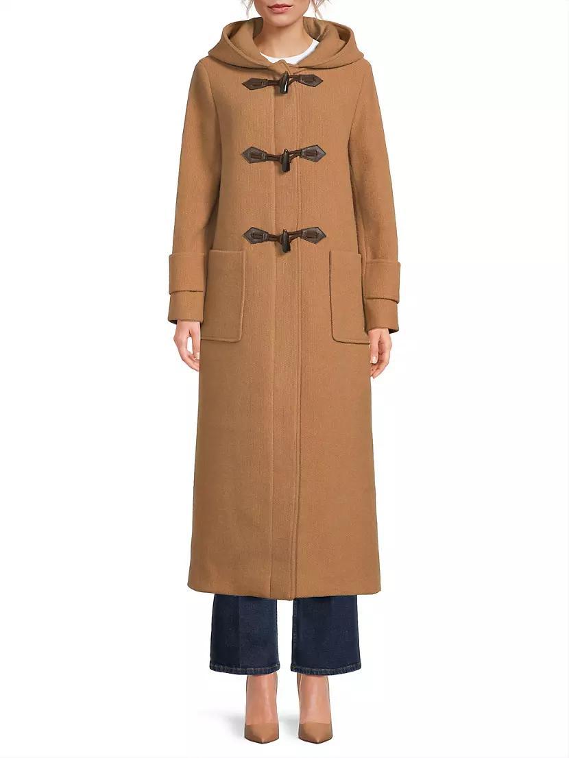 Wool Hooded Toggle Coat Product Image