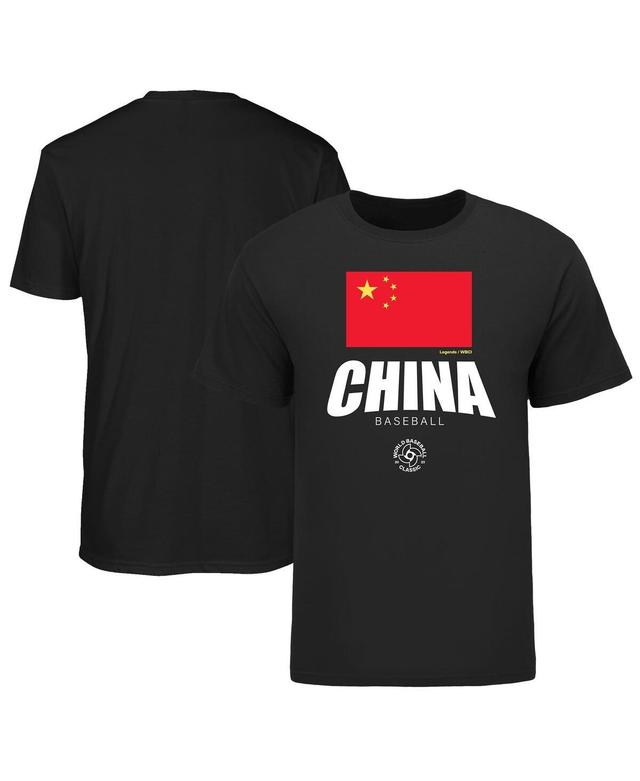 Mens Legends Black China Baseball 2023 World Baseball Classic Federation T-shirt Product Image