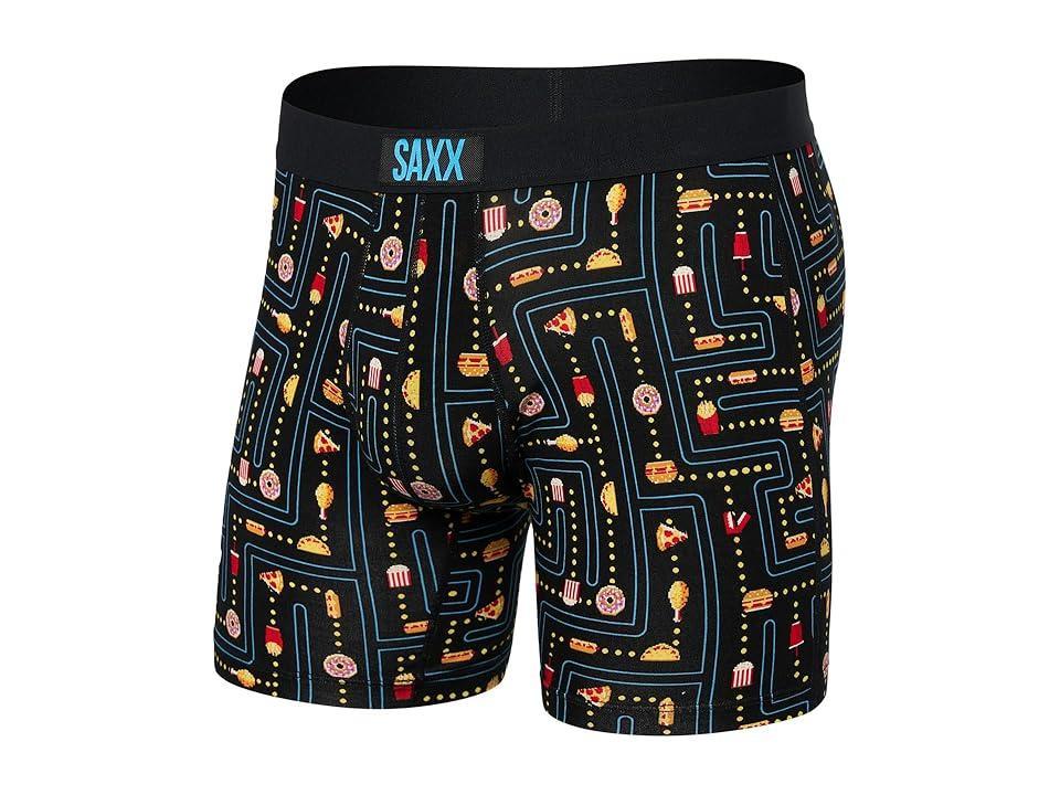 SAXX UNDERWEAR Vibe Super Soft Boxer Brief (Junk Man/Black) Men's Underwear Product Image