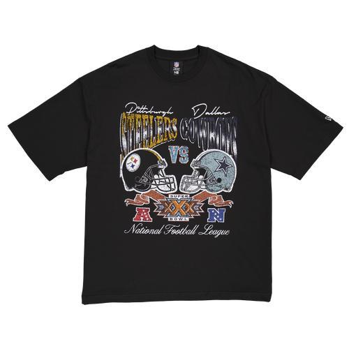 New Era Mens New Era Cowboys/Steelers Super Bowl Short Sleeve T-Shirt - Mens Black/Multi Product Image