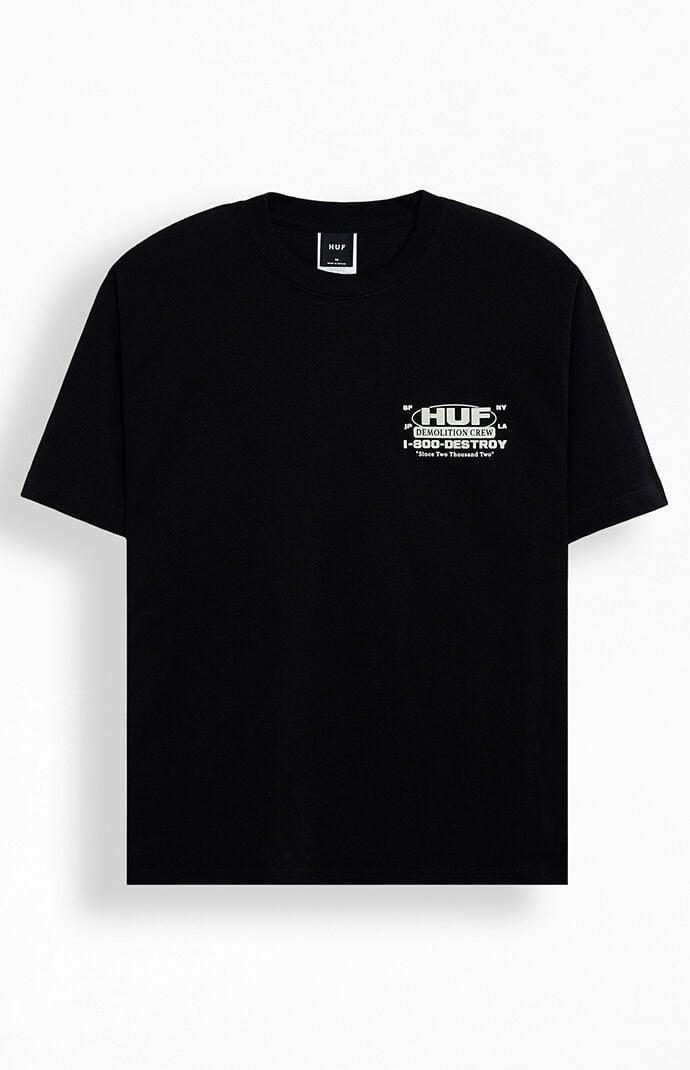 HUF Men's Demolition Crew T-Shirt Product Image