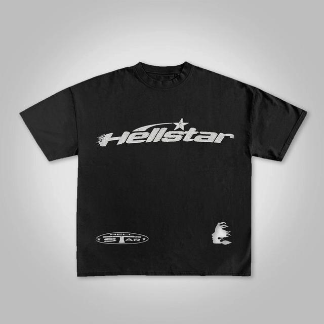 Vintage Hellstar Print Graphic Cotton Essentials T-Shirt Product Image