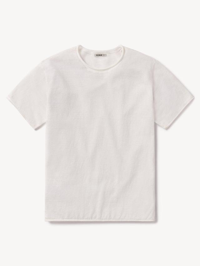 Natural Slub Linen Slouchy Tee Product Image