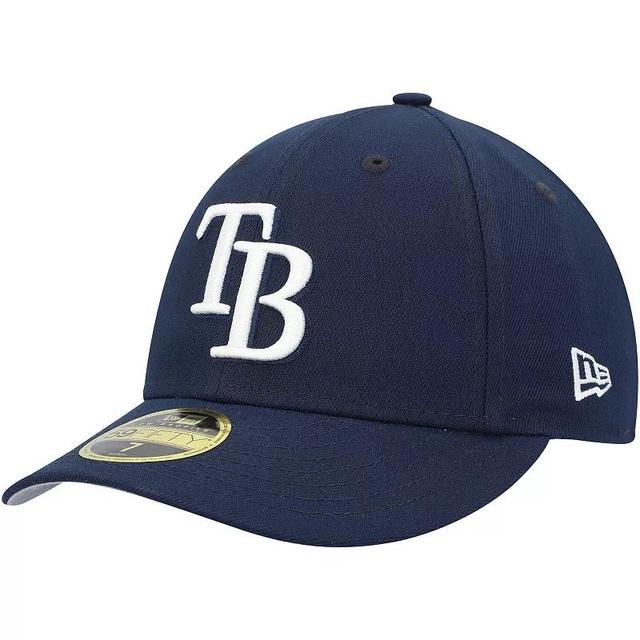 Mens New Era Tampa Bay Rays Oceanside Low Profile 59FIFTY Fitted Hat Blue Product Image