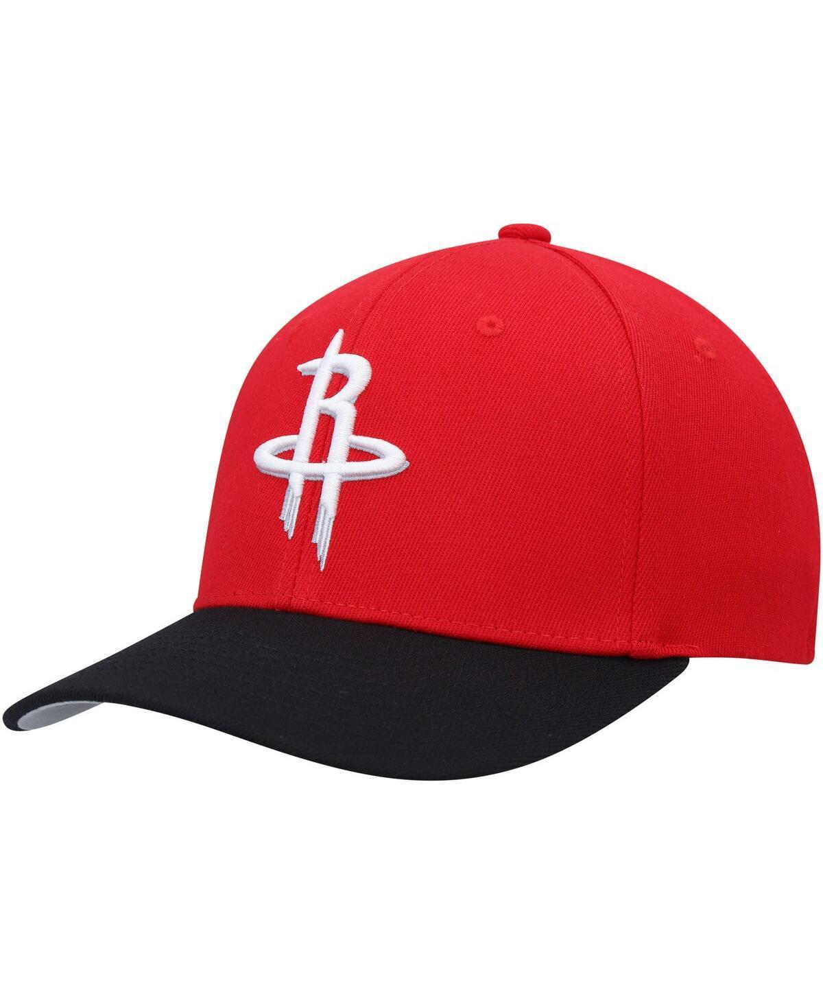 Mens Mitchell & Ness Red Houston Rockets Mvp Team Two-Tone 2.0 Stretch-Snapback Hat - Red Product Image