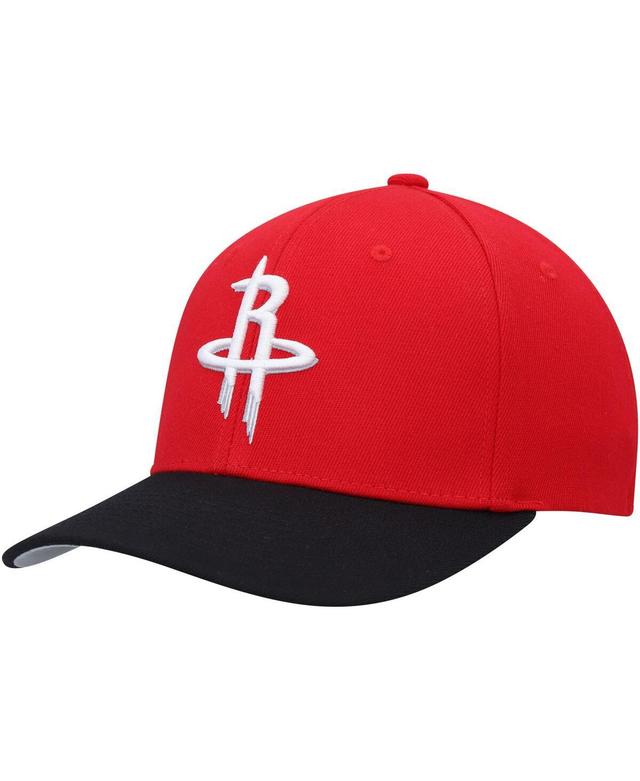 Mens Mitchell & Ness Red Houston Rockets Mvp Team Two-Tone 2.0 Stretch-Snapback Hat - Red Product Image