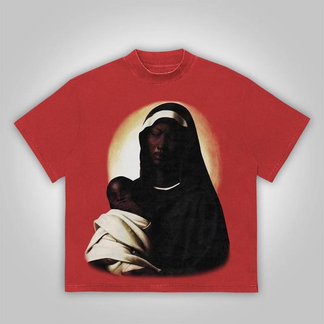 Sopula Story Of The Saint Vintage Graphics Cotton T-Shirt Product Image