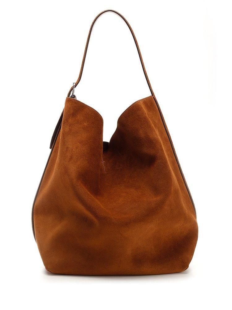 Open Top Tote Bag In Brown Product Image