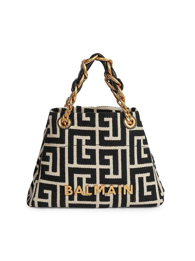 Womens 1945 Soft Cabas Monogram Jacquard Tote Bag Product Image