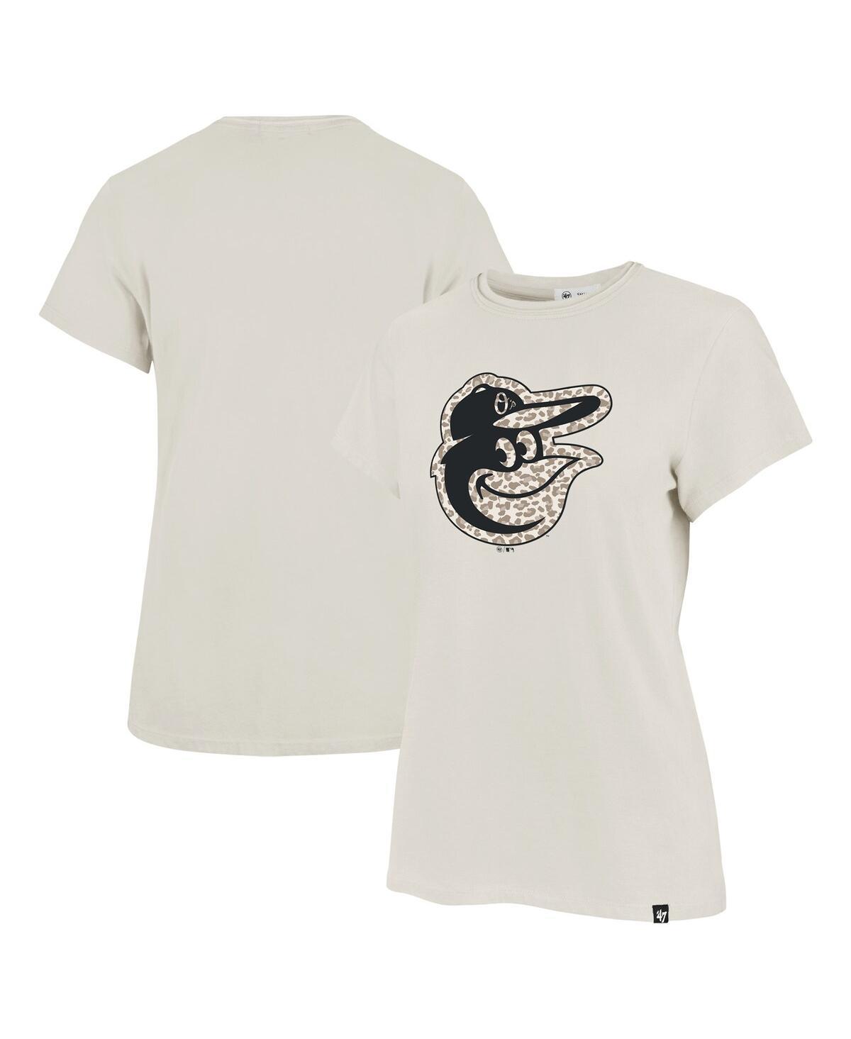 47 Brand Womens Oatmeal Baltimore Orioles Imprint Frankie T-Shirt Product Image