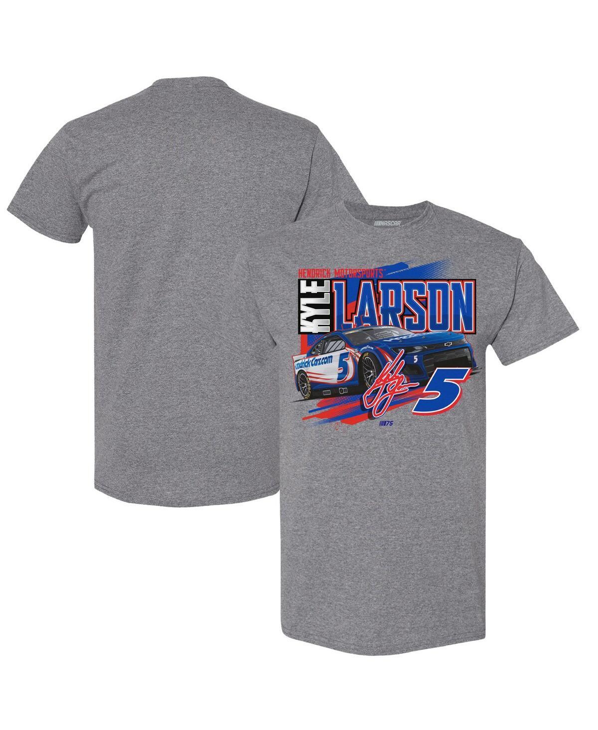 Mens Hendrick Motorsports Team Collection Heather Gray Kyle Larson Pit Road T-shirt Product Image