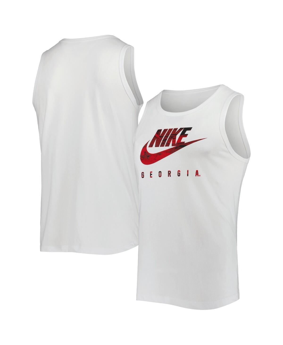 Mens Nike White Georgia Bulldogs Spring Break Futura Performance Tank Top Product Image