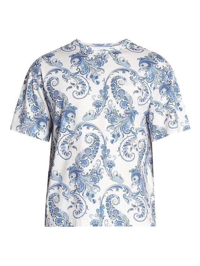 Mens Paisley Bowling Short-Sleeve Shirt Product Image