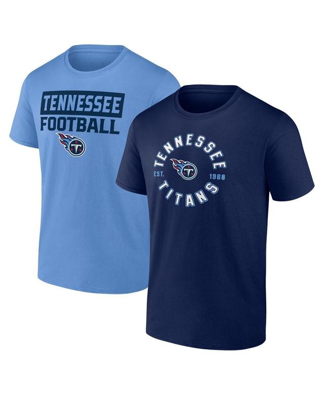 Fanatics Mens Tennessee Titans Serve T-Shirt Combo Pack - Blue Product Image