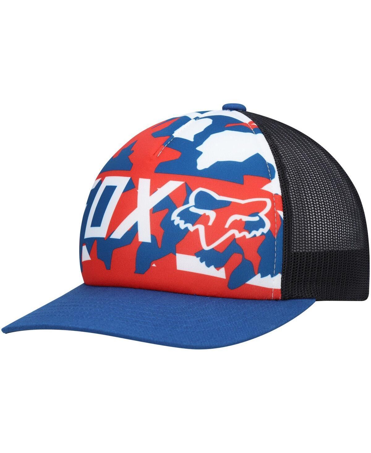 Mens Fox Royal, Black Red White and True Snapback Hat - Royal, Black, Red Product Image