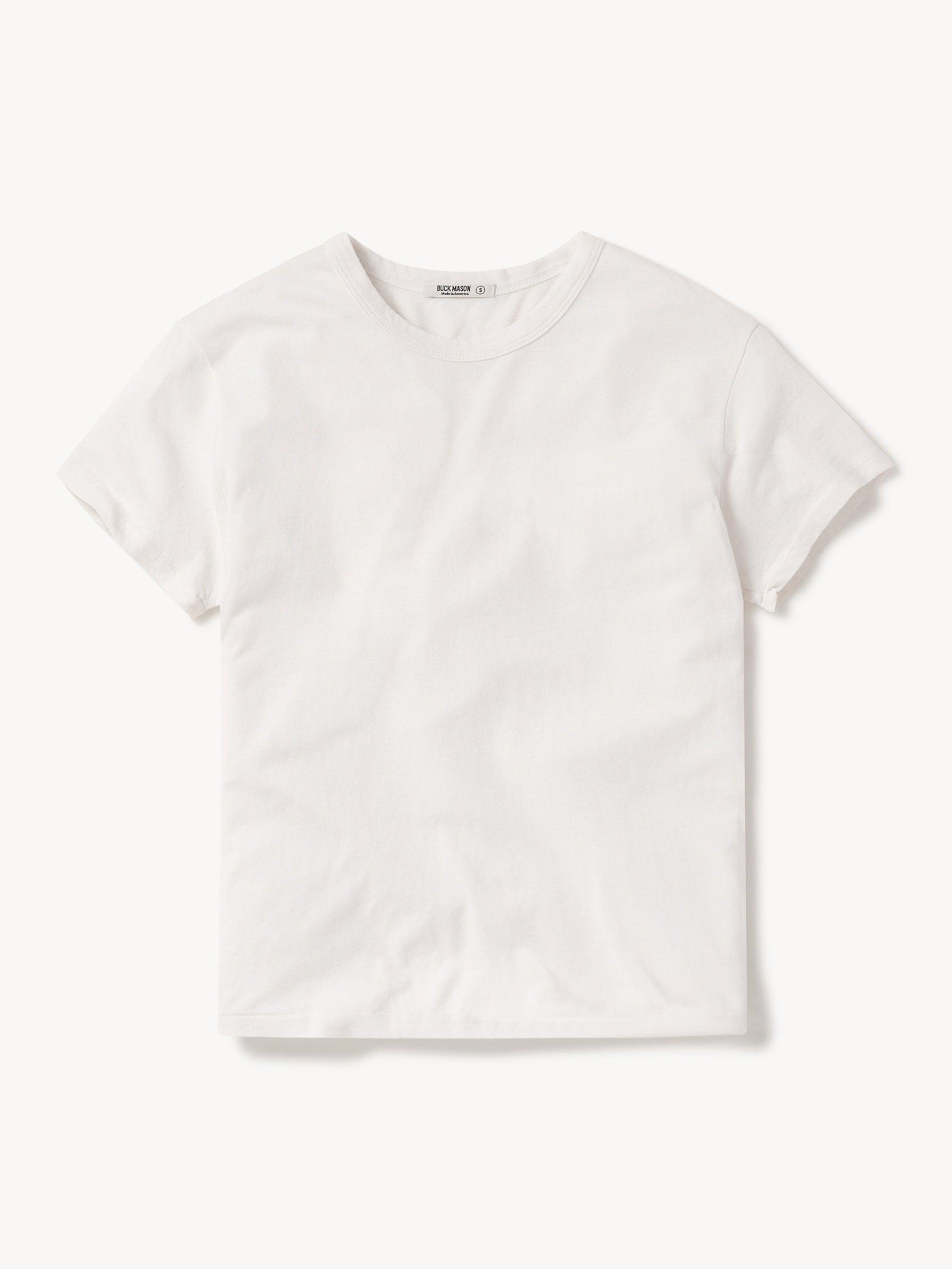 White Slub Easy Crew Product Image