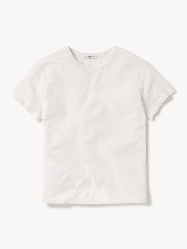 White Slub Easy Crew Product Image