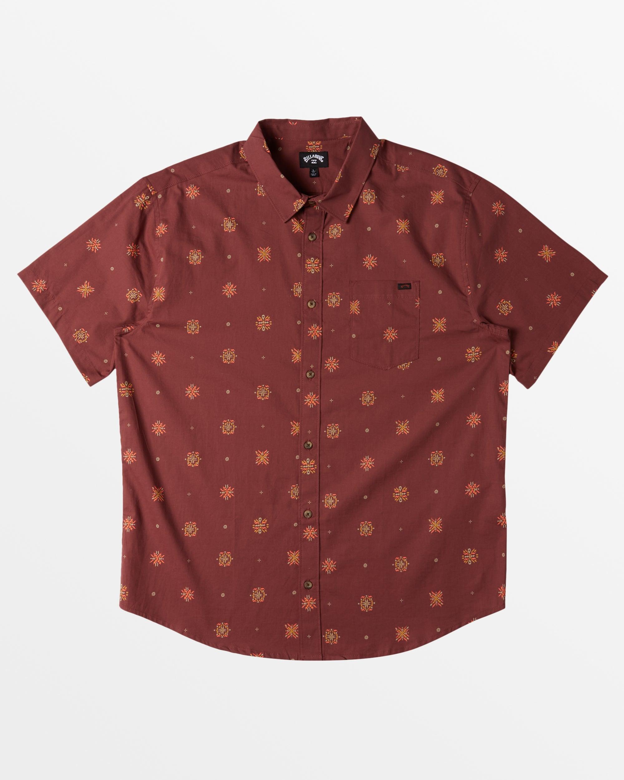 Sundays Mini Short Sleeve Shirt - Dusty Red Male Product Image