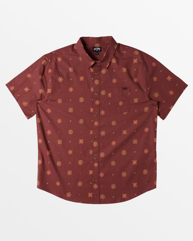 Sundays Mini Short Sleeve Shirt - Dusty Red Male Product Image