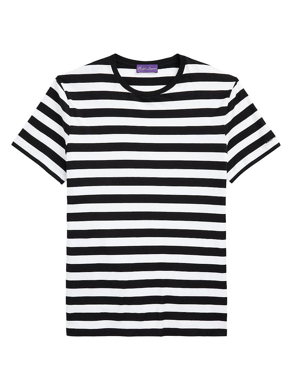 Mens Striped Crewneck T-Shirt Product Image