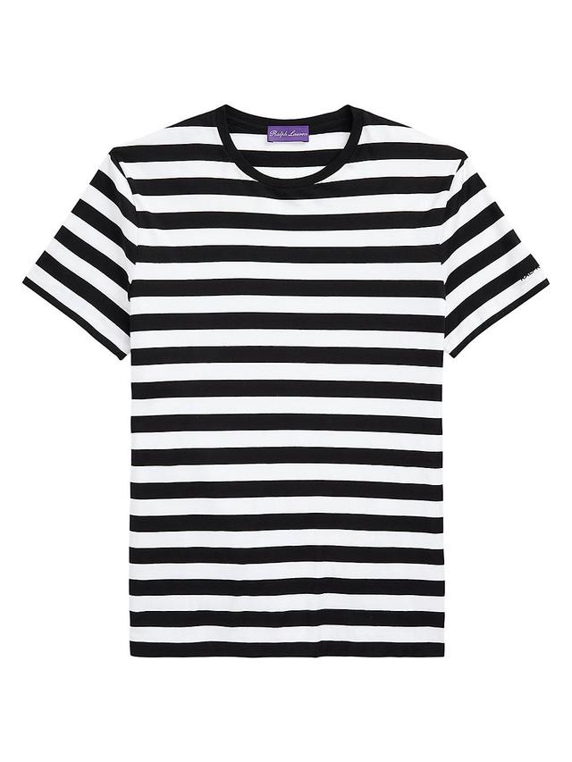 Mens Striped Crewneck T-Shirt Product Image