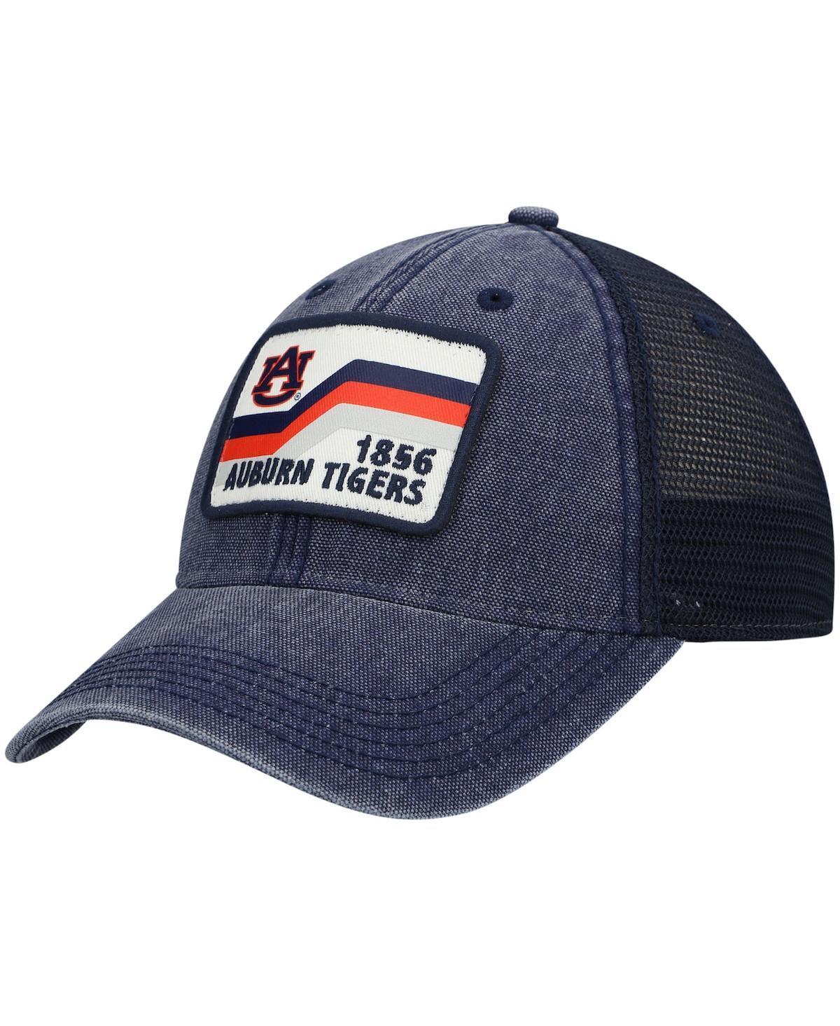 Mens Navy Auburn Tigers Sun & Bars Dashboard Trucker Snapback Hat Product Image