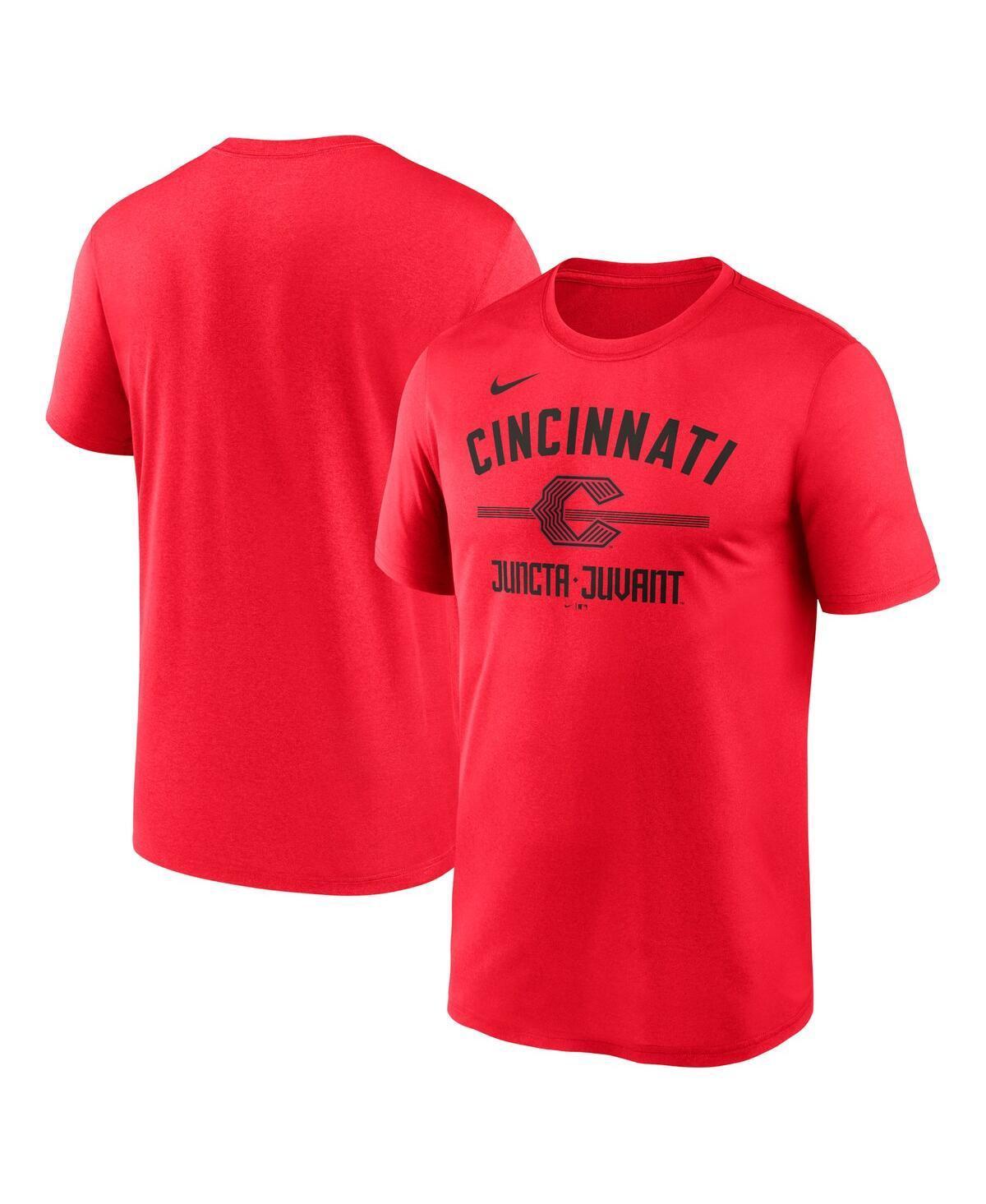 Nike Mens Red Cincinnati Reds City Connect Legend Performance T-Shirt Product Image