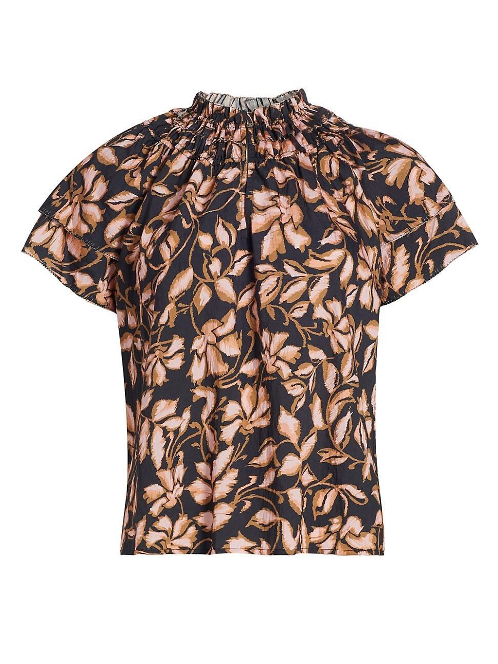 Womens Kamila Leaf Top Product Image