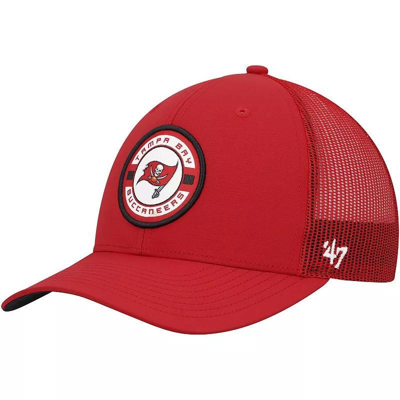 Mens 47 Brand Red Tampa Bay Buccaneers Berm Trucker Adjustable Hat Product Image