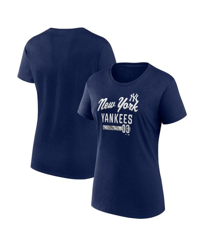 Womens Fanatics Navy New York Yankees Logo T-shirt Product Image