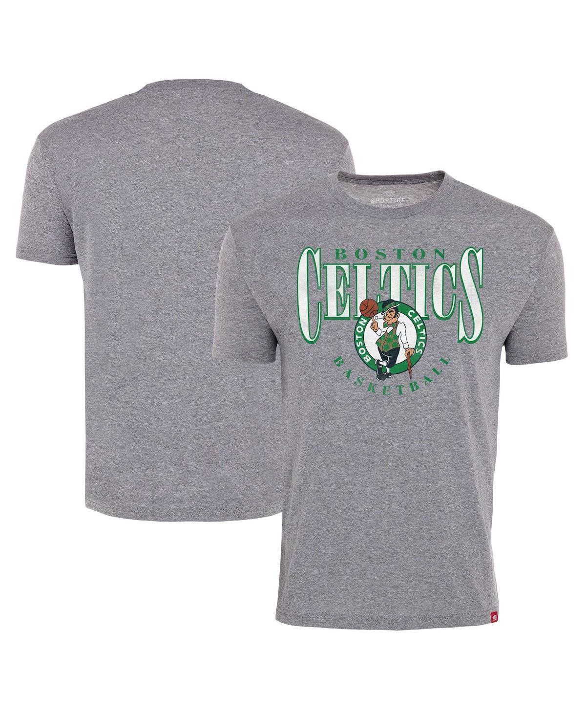 Sportiqe Mens Gray Boston Celtics Comfy Tri-Blend T-Shirt Product Image