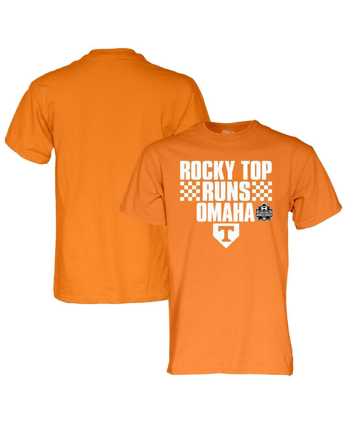 Blue 84 Mens Tennessee Volunteers 2024 Ncaa Mens Baseball College World Series Champions Rocky Top Runs Omaha T-Shirt - Tennessee O Product Image