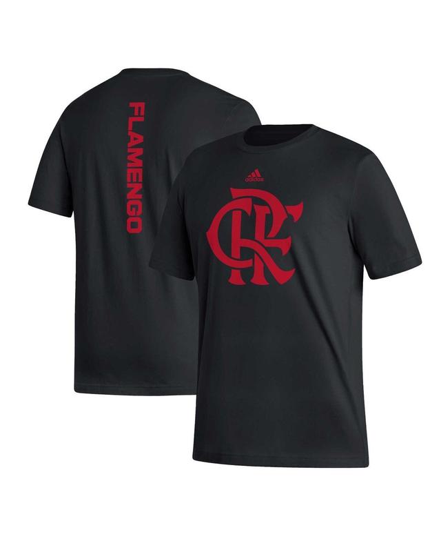 Adidas Mens Black Cr Flamengo Vertical Back T-Shirt Product Image