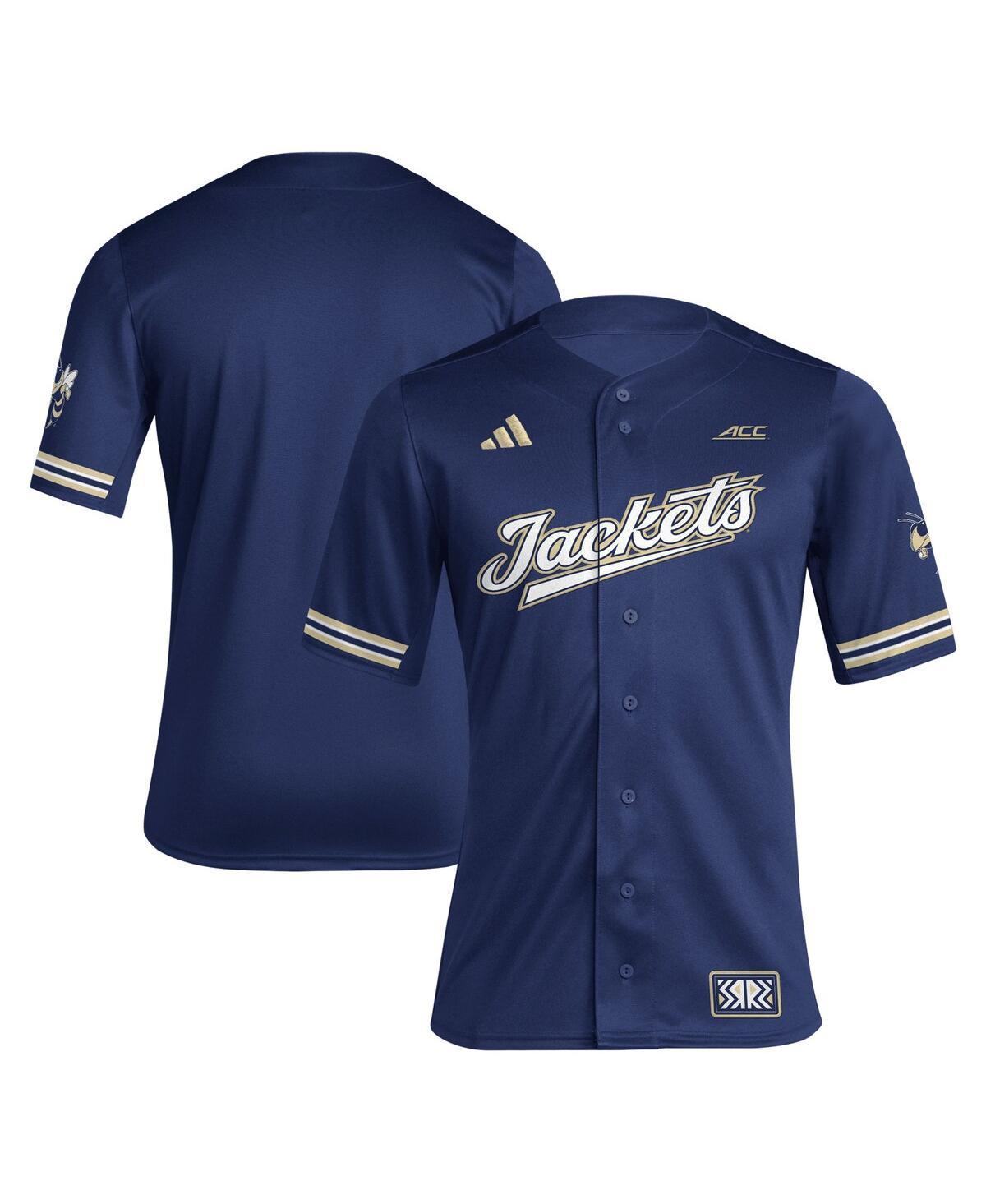 Mens adidas Navy Georgia Tech Yellow Jackets Reverse Retro Replica Baseball Jersey Nc2 Blue Product Image