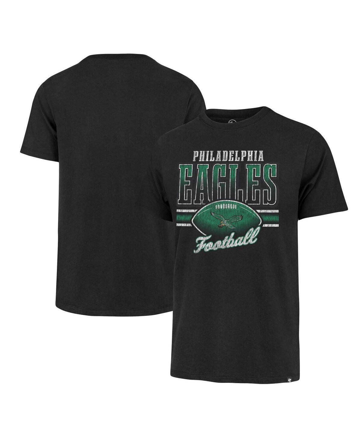 Mens 47 Brand Black Distressed Philadelphia Eagles Gridiron Classics Last Call Franklin T-Shirt Product Image