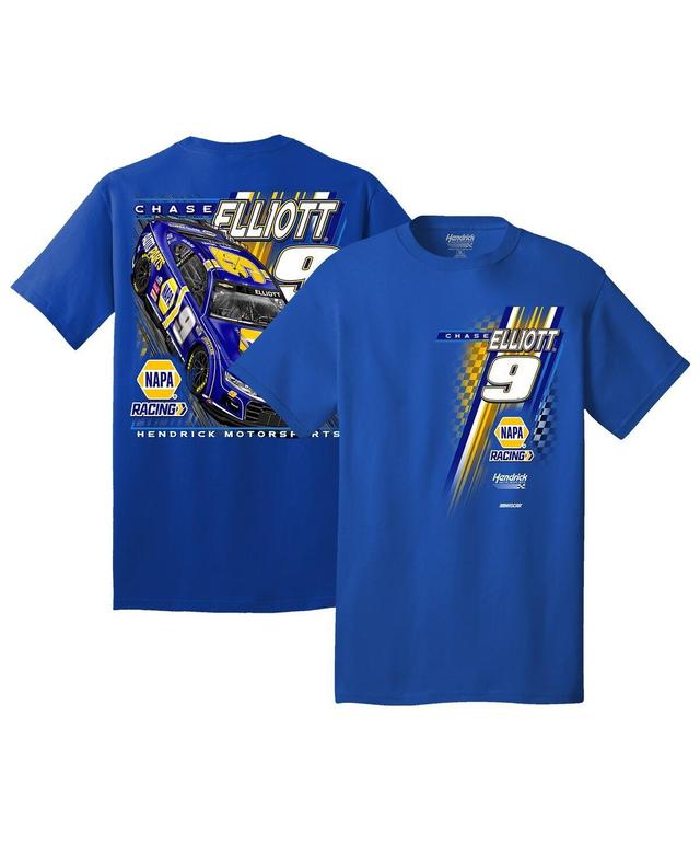 Mens Hendrick Motorsports Team Collection Royal Chase Elliott Car T-shirt Product Image