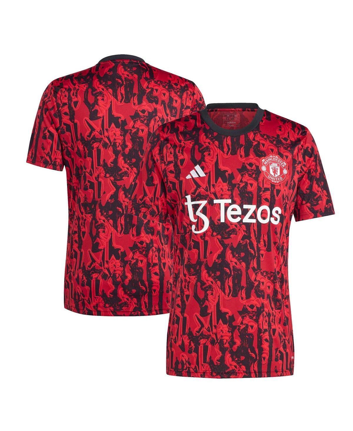 Mens adidas Red Manchester United 2023/24 Pre-Match Top Product Image