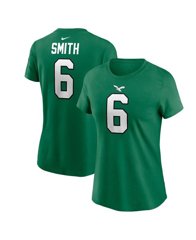 Womens Nike DeVonta Smith Kelly Philadelphia Eagles Player Name & Number T-Shirt Product Image