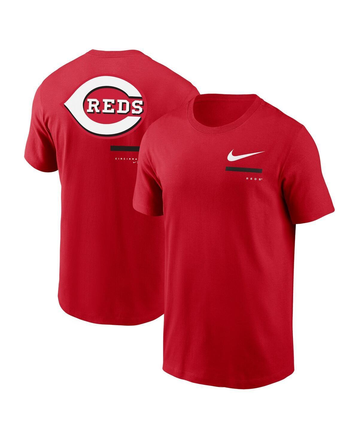 Mens Nike Red Cincinnati Reds Over the Shoulder T-Shirt Product Image