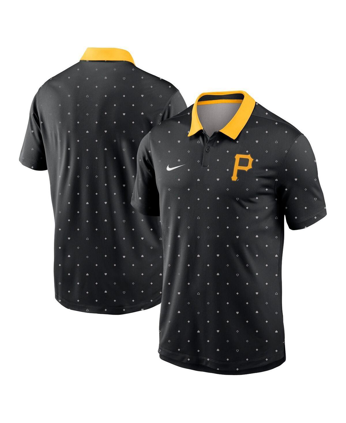 Nike Mens Black Pittsburgh Pirates Legacy Icon Vapor Performance Polo Shirt - Black Product Image