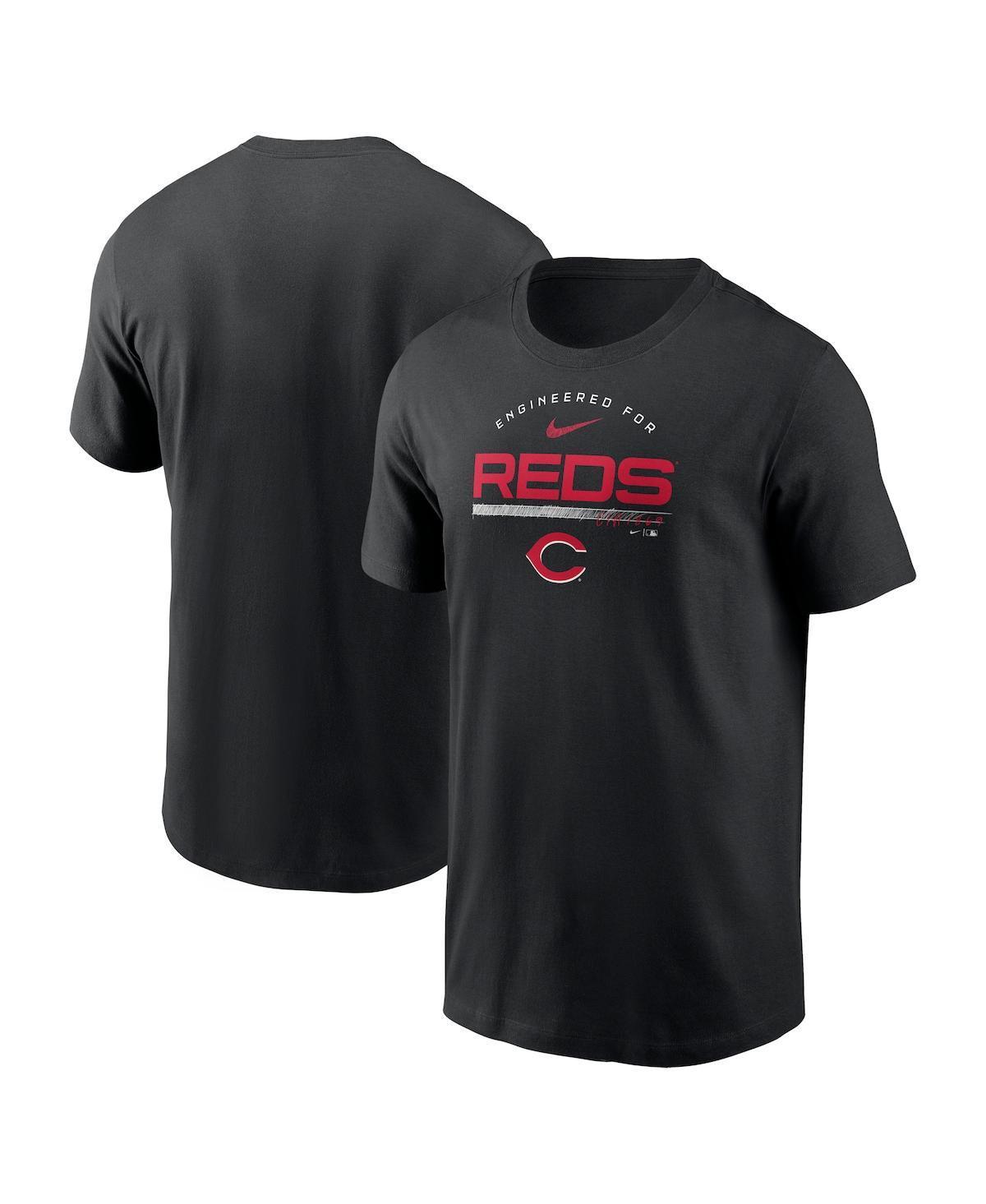 Mens Nike Black Cincinnati Reds Team Engineered Performance T-shirt Product Image