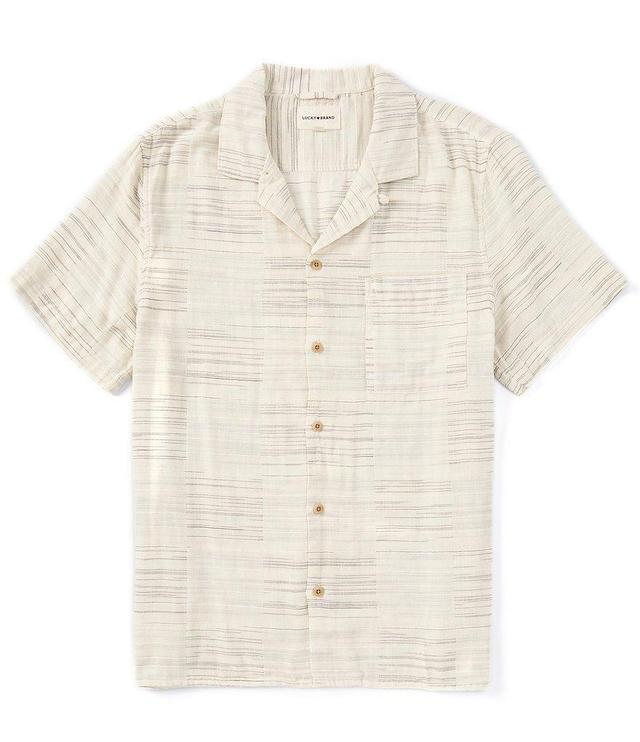 Lucky Brand Short Sleeve Patchwork Woven Shirt Product Image