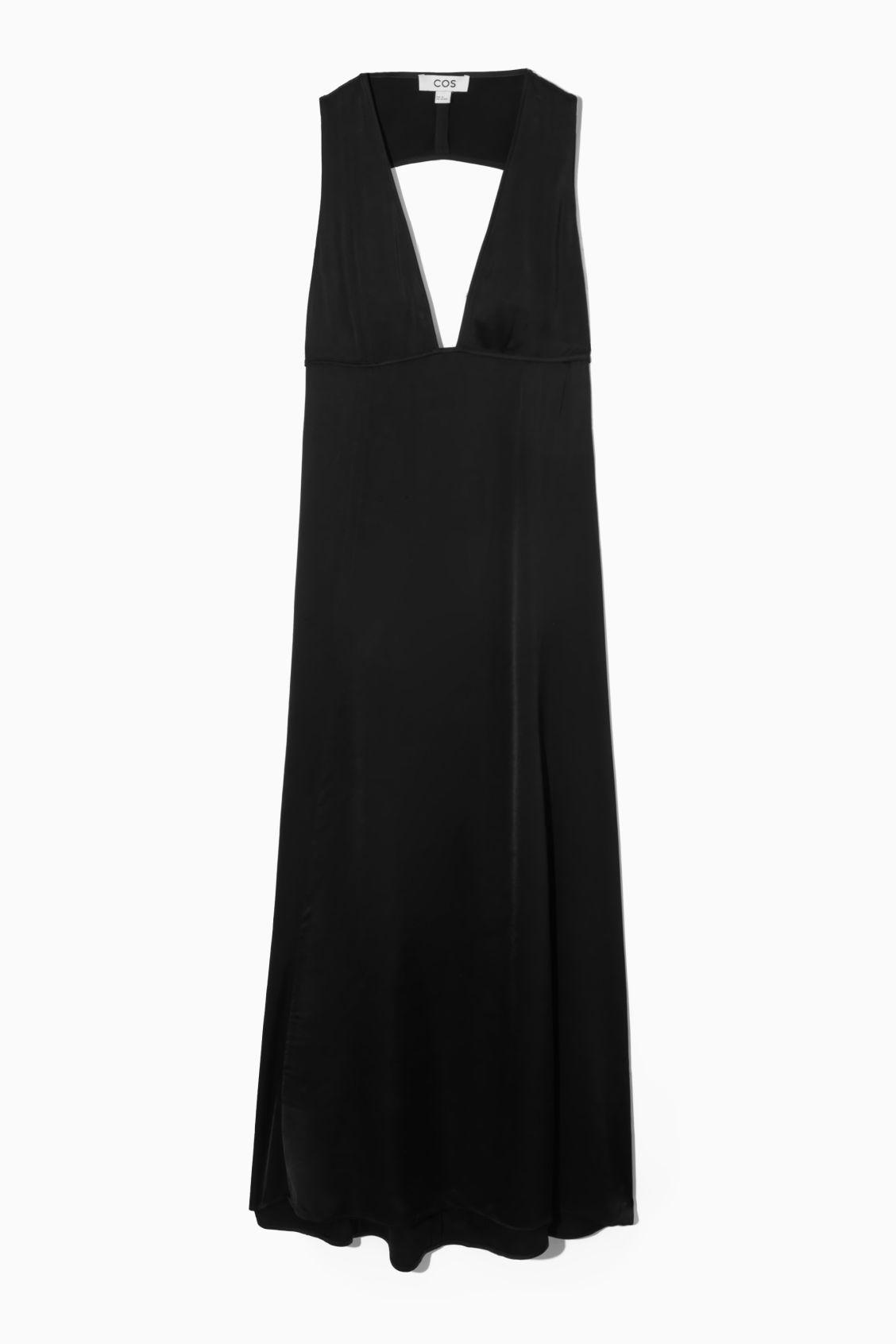 PLUNGE OPEN-BACK MAXI DRESS Product Image