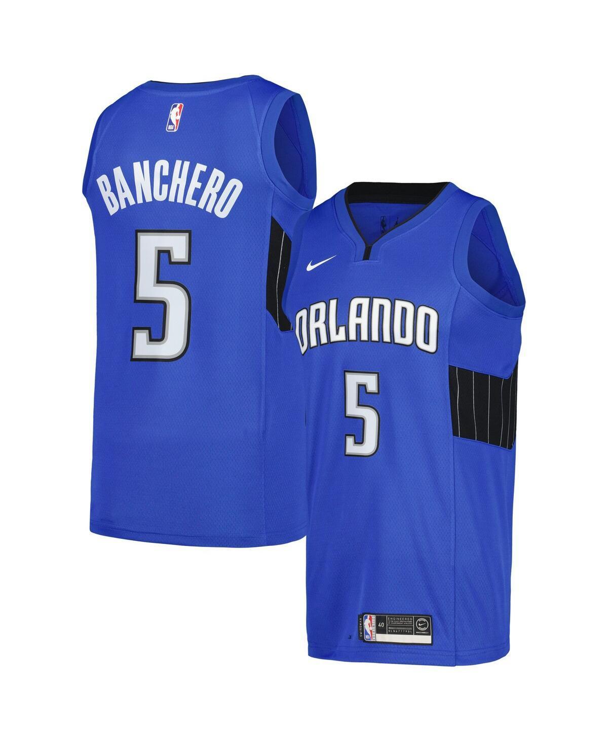 Mens Nike Paolo Banchero Royal Orlando Magic Swingman Player Jersey - Statement Edition - Royal Product Image