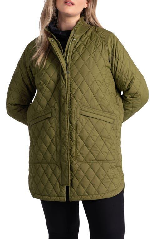 Lole Quilted Water Repellent Nylon Bomber Jacket Product Image