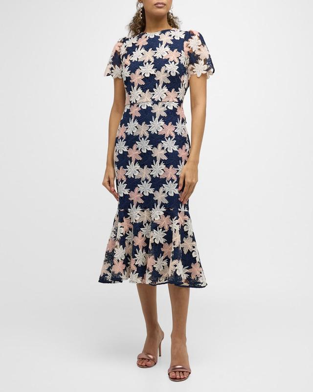 Womens Thompson Floral Midi-Dress Product Image